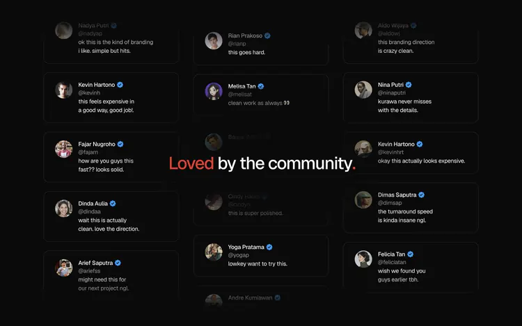 Scrolling Community Testimonials preview