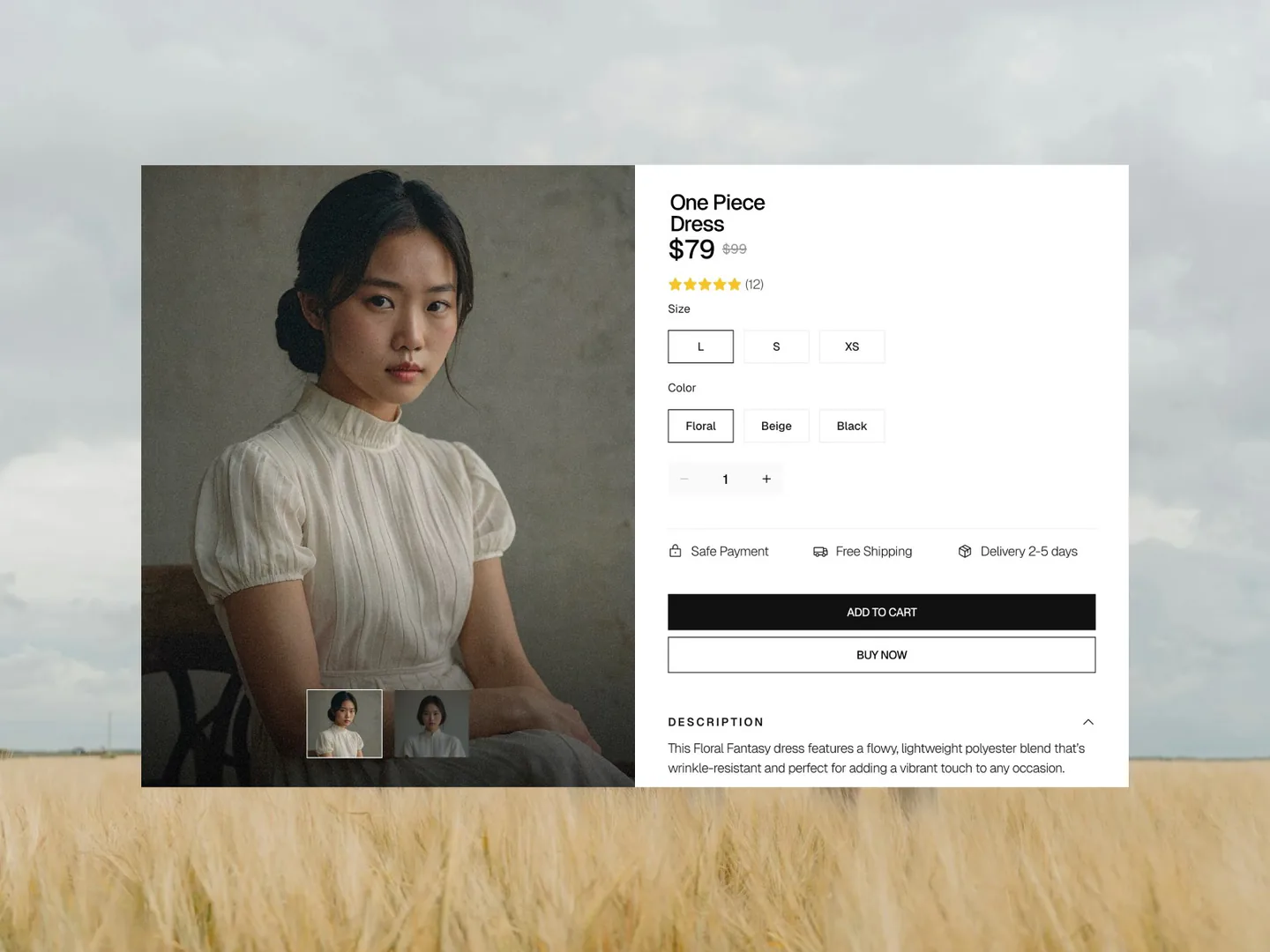 Batavia minimalist sophisticated e-commerce framer template