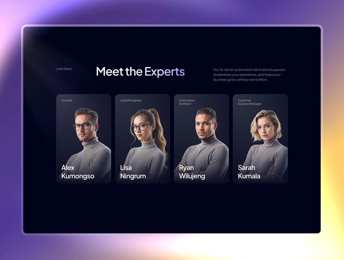 Bima AI automation agency framer template