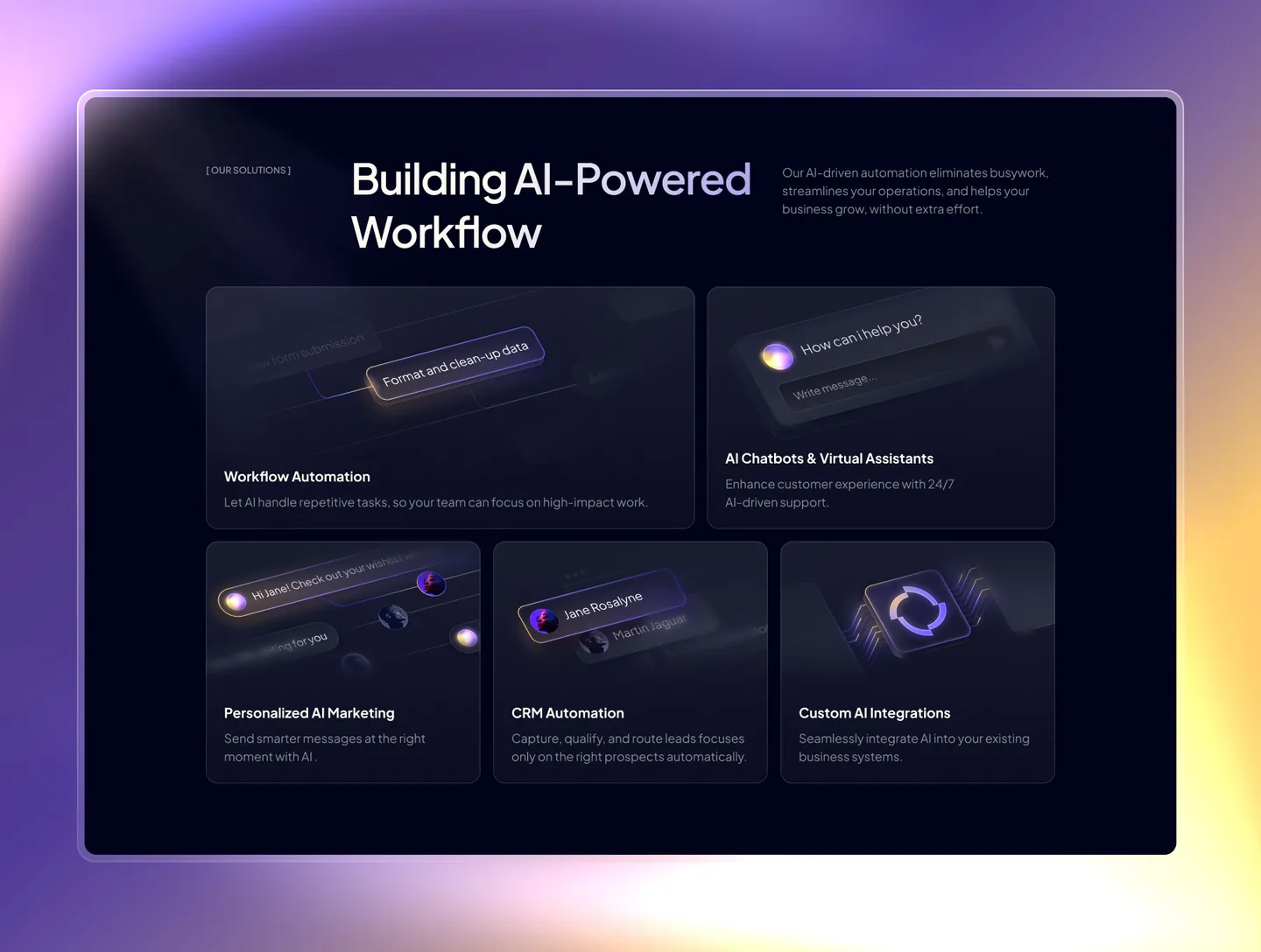 Bima AI automation agency framer template