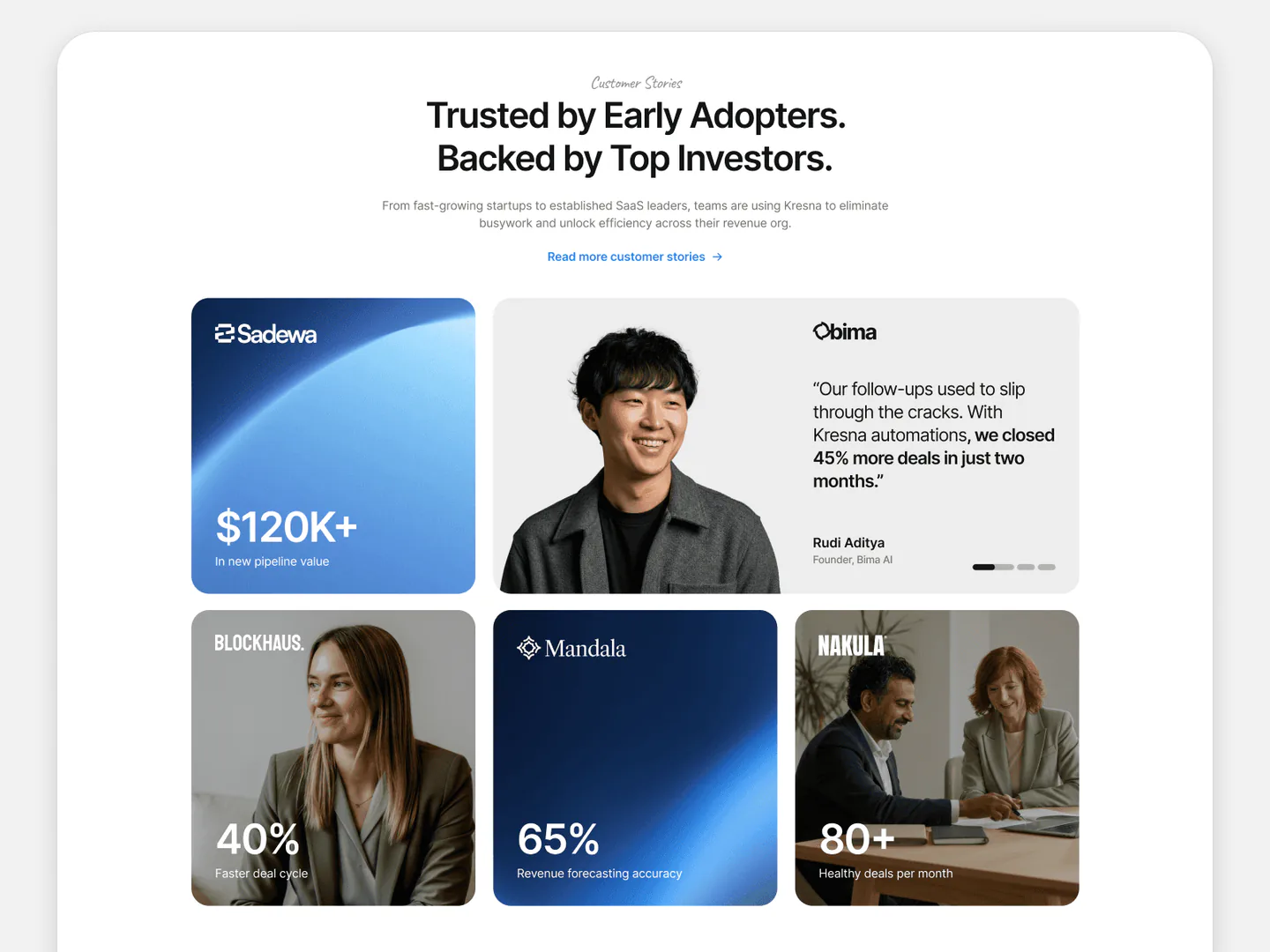 Kresna AI SaaS Framer template