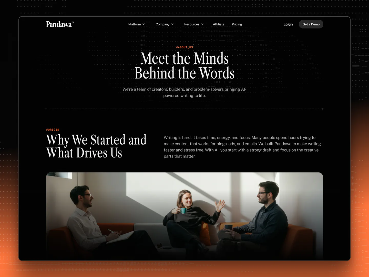 Pandawa AI Startup framer template