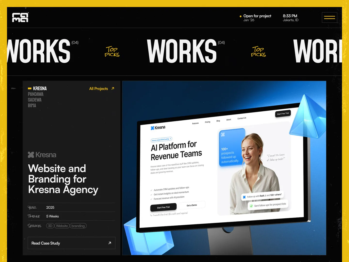 Rama — Creative agency Framer template