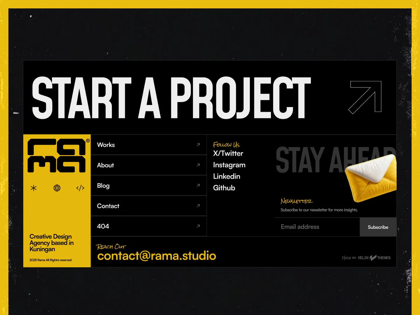 Rama — Creative agency Framer template
