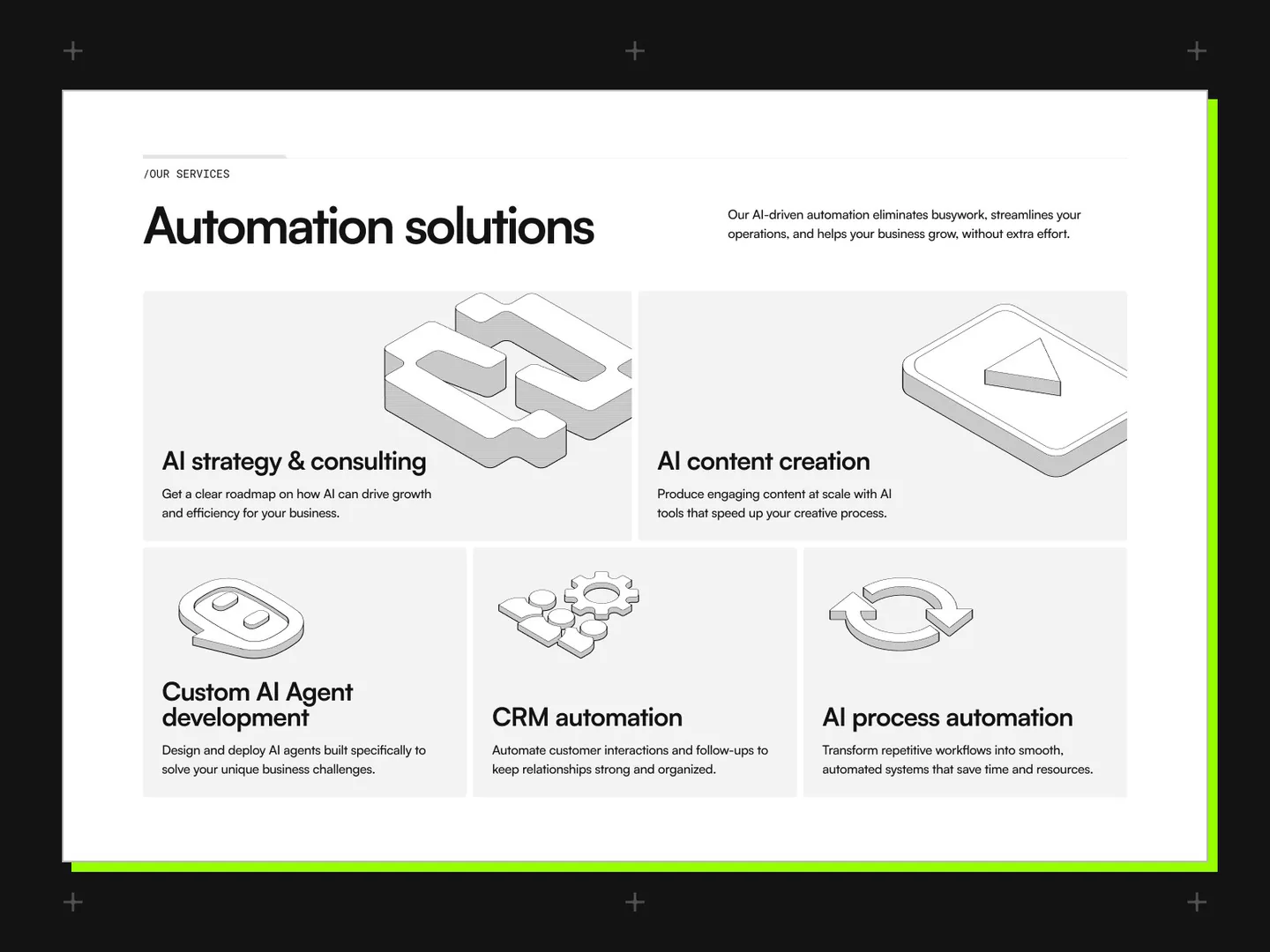 Sadewa AI automation agency framer template
