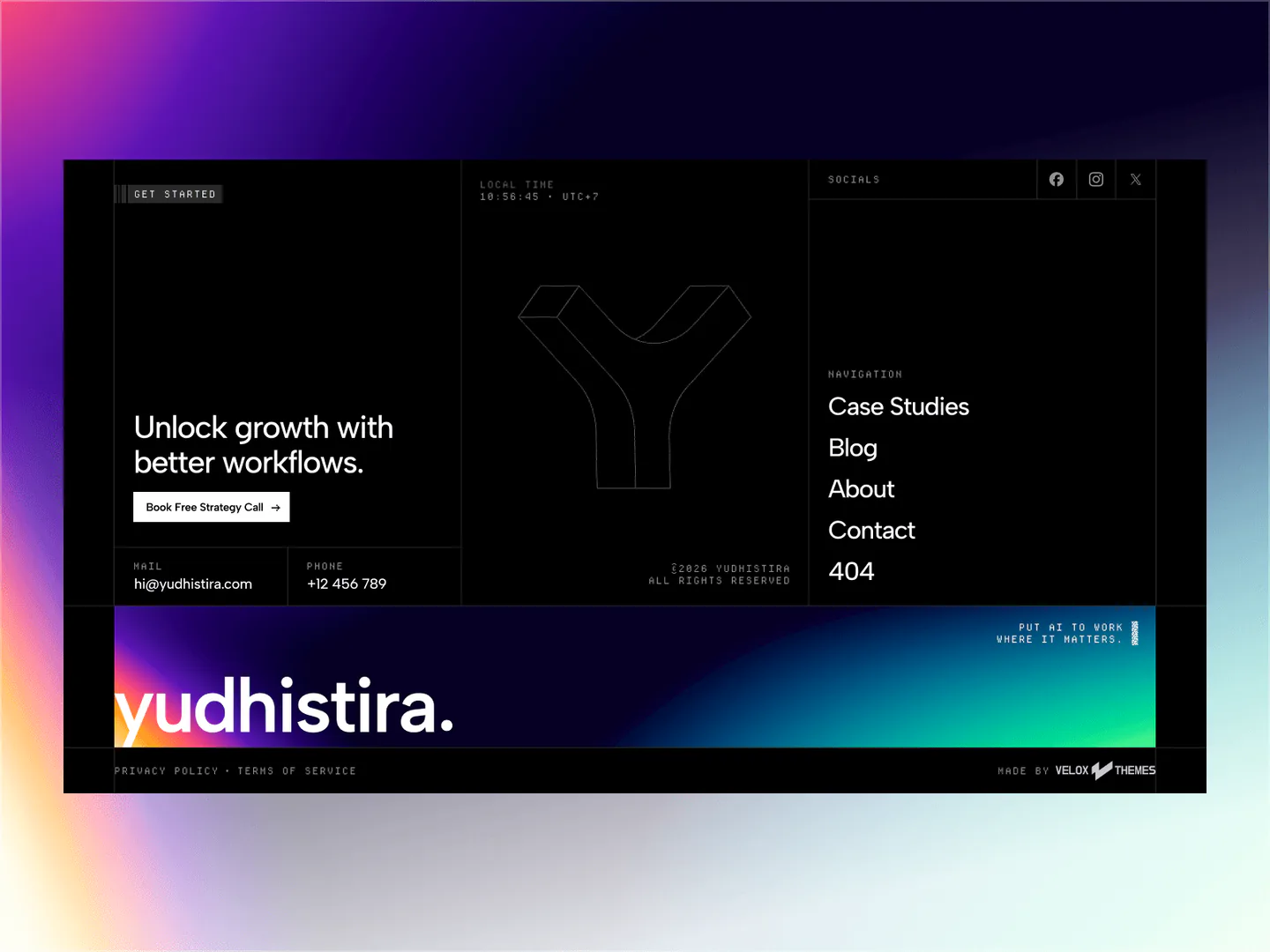 Yudhistira template preview 2